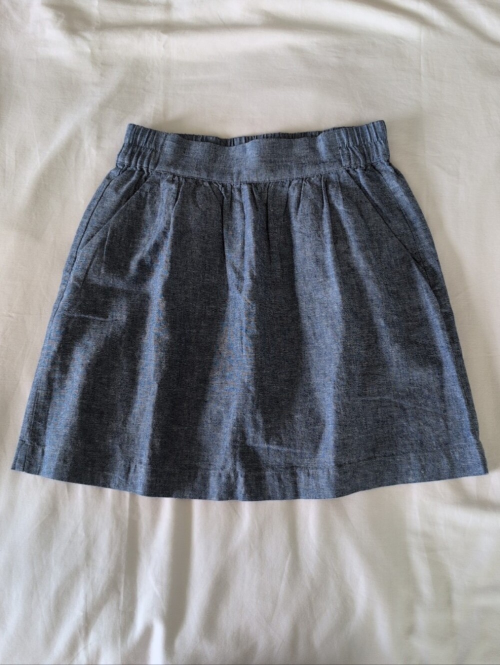 Ann Taylor Loft Linen/Denim Skirt -- Size XXSP